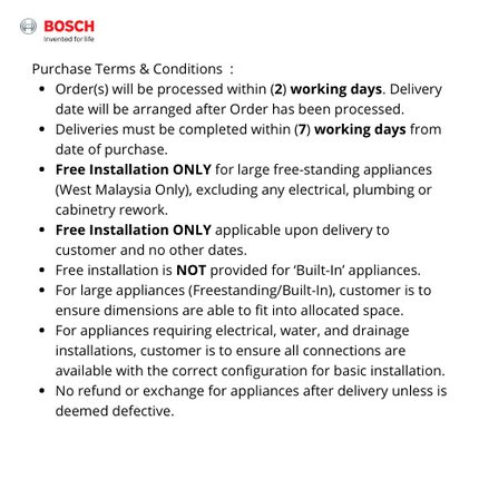 Bosch Series 2 66L Built-in Oven - HBF133BS0A MBS