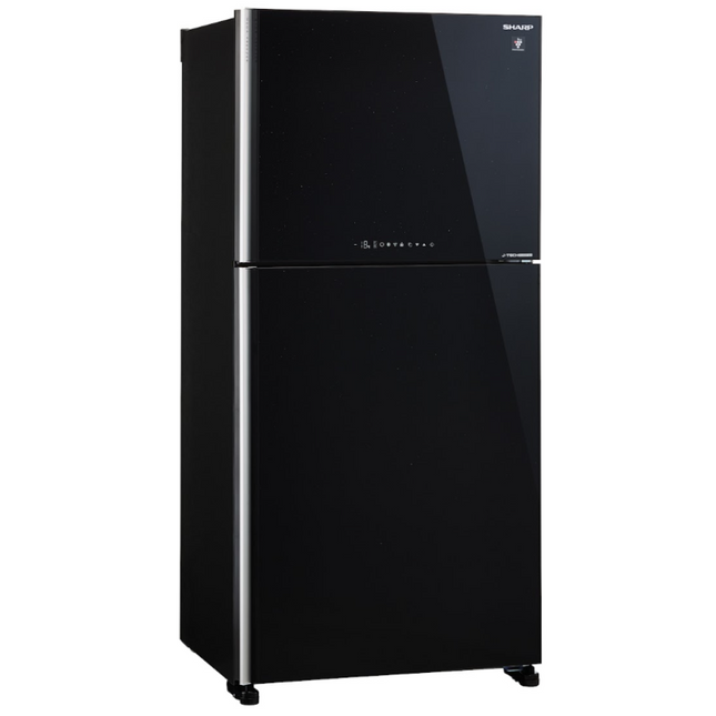 SHARP (SJP882MFGM - maroon / SJP882MFGK - black ) 720L 2 GLASS DOORS INVERTER REFRIGERATOR/IN DOOR ICE MAKER