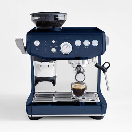 BREVILLE BES876DBL Barista Express Impress Espresso Coffee Machine with Smart Tamping, Grinder & Milk Froth for Home Cafe (SIlver) | 咖啡机 | Mesin Kopi-Silver
