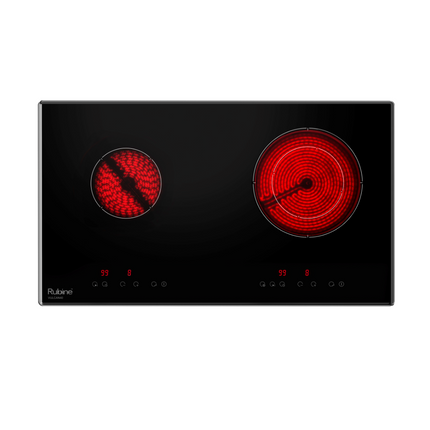 (OFFER!!) RUBINE RCE-VULCAN40-BL Built In Ceramic Cooker Hob (Left: 1800W Right: 2200W) 电磁炉