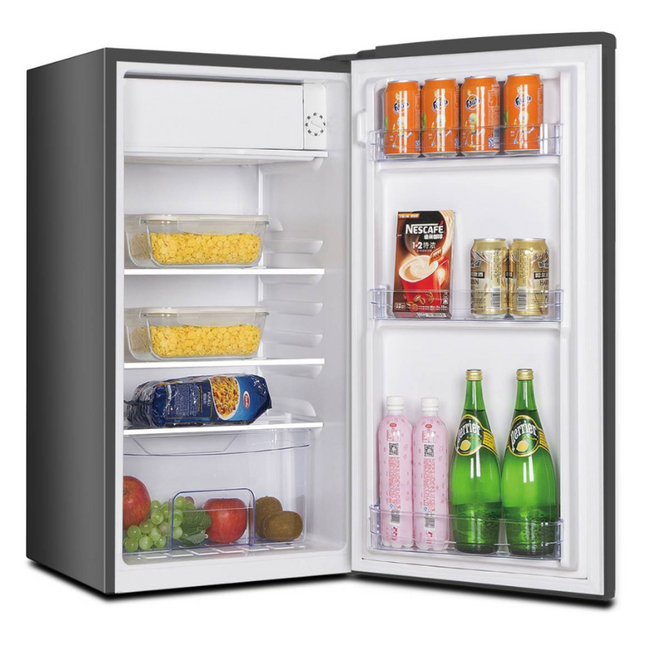 Faber LUSSO100BK 105L 1-Door Fridge Capacity Edge LED Light Manual Defrost Adjustable Leg Refrigerator LUSSO100BK