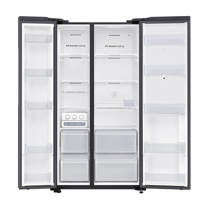 Samsung RS62T5F01B4/ME Side by Side Refrigerator with Family Hub, 660L Digital Inverter- RS62T5F01B4ME