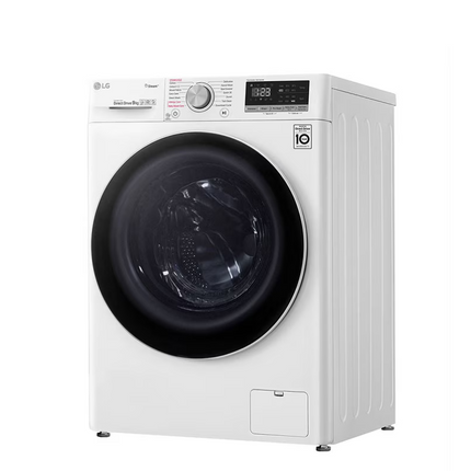 LG FV1209S5WA 9KG Front Load Washer, with AI Direct Drive™ and Steam™