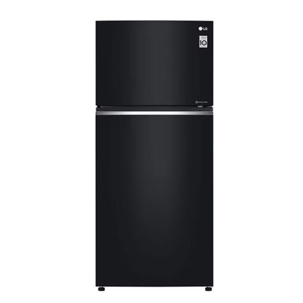 LG Fridge 2D 506L Inverter Glass Black - GNC702SGGM