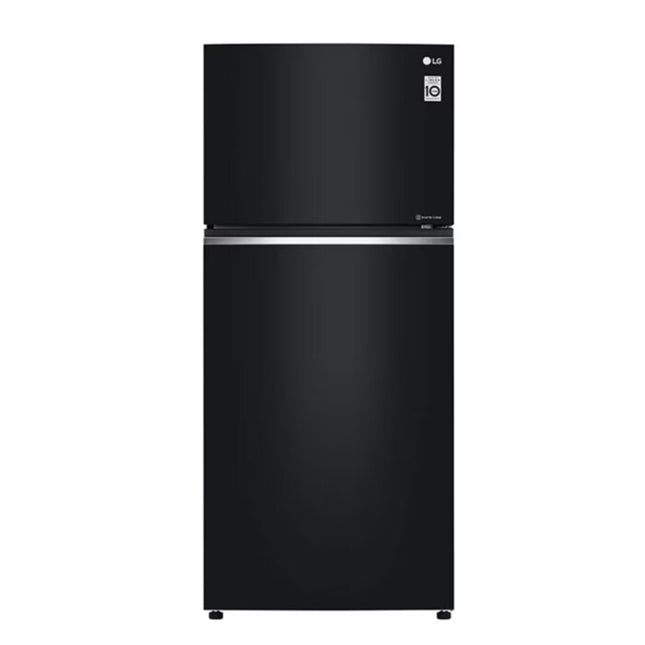 LG Fridge 2D 506L Inverter Glass Black - GNC702SGGM