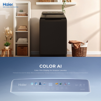 Haier HWM180-B2158B 18KG Top Load Washing Machine Inverter Smart Wash HWM200-B2158B 20KG