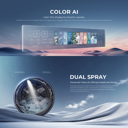 Haier HW140-BP14367S8U1 14KG Front Load Washer Inverter Smart Dosing Large Capacity Front Load Washing Machine
