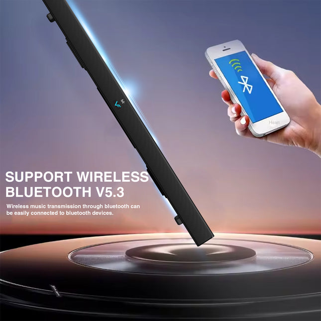 Vinnfier Hyperbar 3000 MAX 160W Home TV Soundbar Speaker Bluetooth USB Drive Aux-In Optical HDMI (ARC)