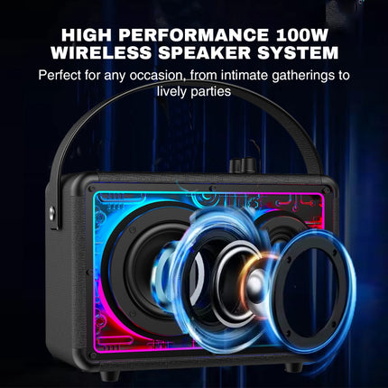 Vinnfier Tango XT7000 Portable Bluetooth Karaoke Speaker 2 UHF Wireless Microphone with OTG & live streaming