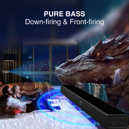 Vinnfier Hyperbar 3000 MAX 160W Home TV Soundbar Speaker Bluetooth USB Drive Aux-In Optical HDMI (ARC)