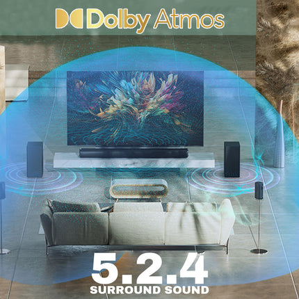 Vinnfier DA520 Hyperbar VF Cinema 1300W Dolby Atmos 5.2.2 Soundbar with Bluetooth Karaoke System Speaker Soundbar