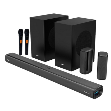 Vinnfier DA520 Hyperbar VF Cinema 1300W Dolby Atmos 5.2.2 Soundbar with Bluetooth Karaoke System Speaker Soundbar