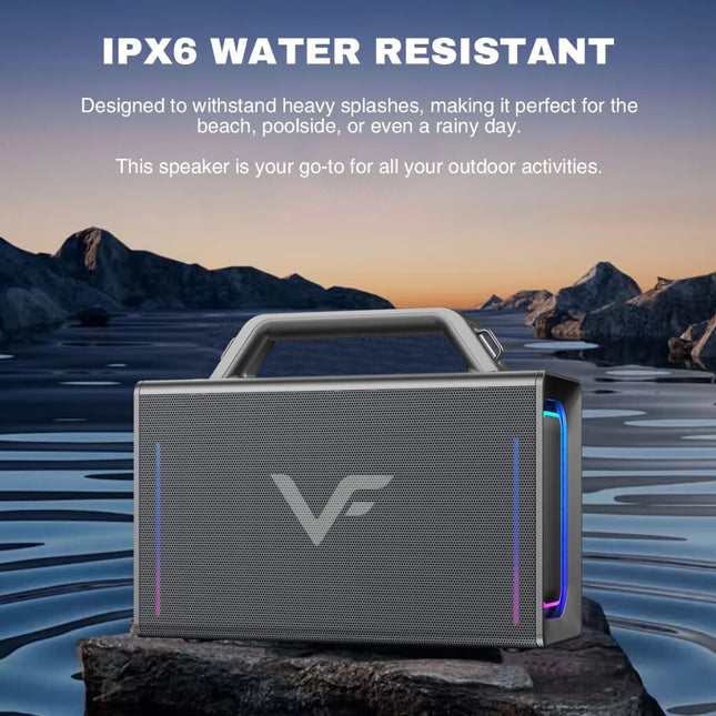 Vinnfier Tango XT9000 Max 250W Portable Bluetooth Karaoke Speaker Water Resistant Dual DSP Chip