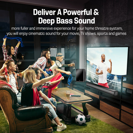 Vinnfier Hyperbar 303 BTRM Wireless Bluetooth Soundbar & Bass Subwoofer 3D Effect with Mic Jack