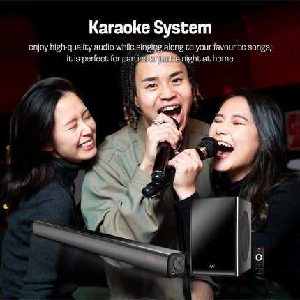 Vinnfier Hyperbar 303 BTRM Wireless Bluetooth Soundbar & Bass Subwoofer 3D Effect with Mic Jack