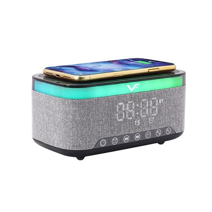 Vinnfier Neo Air 5C Alarm Clock Portable Wireless Bluetooth Speaker Wireless Charger for Mobile Phone TF Card