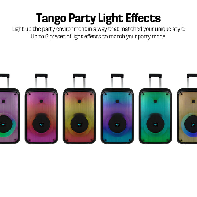 Vinnfier TANGO XT2000 WMU Trolley Bluetooth Karaoke Party Speaker Party Light Effect
