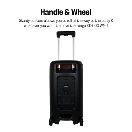 Vinnfier TANGO XT2000 WMU Trolley Bluetooth Karaoke Party Speaker Party Light Effect