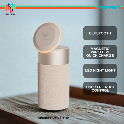 Vinnfier Neo Air 9C Portable Bluetooth Speaker Magnetic Wireless Quick Charge LED Night Light