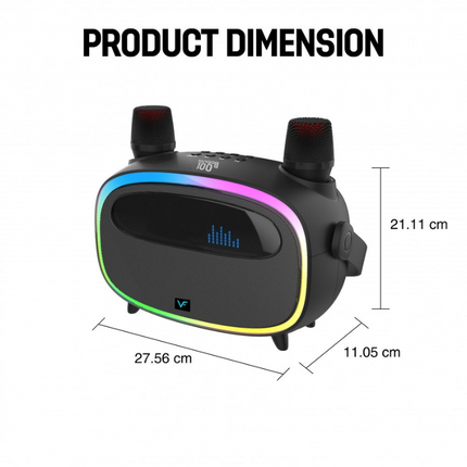 Vinnfier TANGO 100 PRO Portable Karaoke Speaker All In One Karaoke System TWS Function