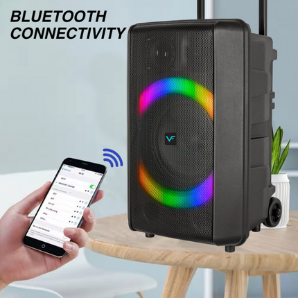 Vinnfier TANGO 600 WMV Portable Trolley Wireless Bluetooth Speaker 90W Max Karaoke USB Drive Micro SD card