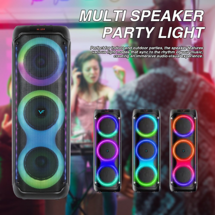 Vinnfier TANGO 700 WMB The Ultimate Party Speaker Tri Bass System Party Light Karaoke Fun