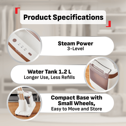 Tefal QT18 IXEO Vision All In One Steamer & Ironing System with LED Light Iron Head