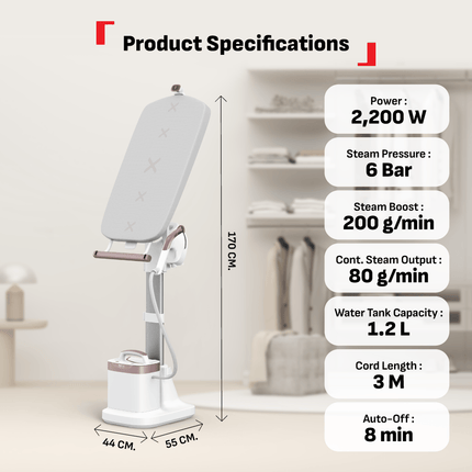 Tefal QT18 IXEO Vision All In One Steamer & Ironing System with LED Light Iron Head