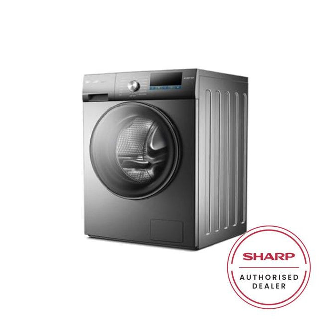 Sharp ESFX7APG Front Load Washer 7kg Inverter 3 Star Water Saving Dark Grey