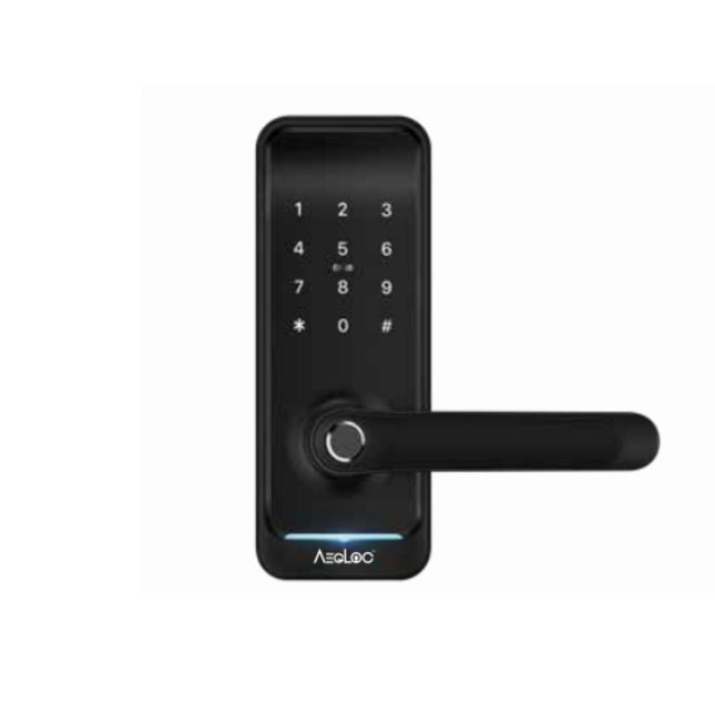 AEGLoc SDL-E300 Digital Tubular Smart Lock Black Smart Digital Rim Lock - SDLE300
