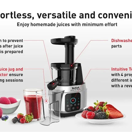 (Free Bubble Wrapping) Tefal Juice N' Clean Slow Juicer ZC420 | ZC420E65 (Cold Juicer Fruit Juicer Mixer Blender Pengisar Smoothies Ice Cream Maker 慢磨榨汁机)