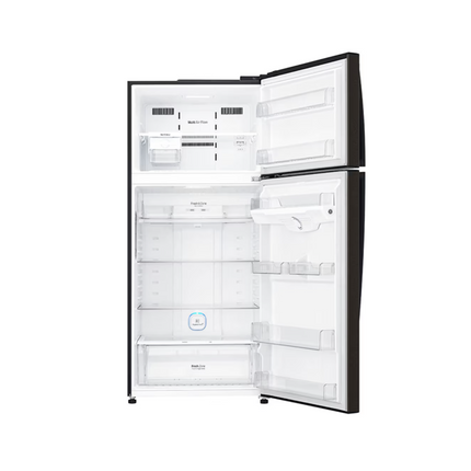 {FREE SHIPPING} LG 516L Top Freezer Fridge GN-H602HXHM Refrigerator Inverter Fridge GNH602HXHM (Black Steel) Peti Sejuk