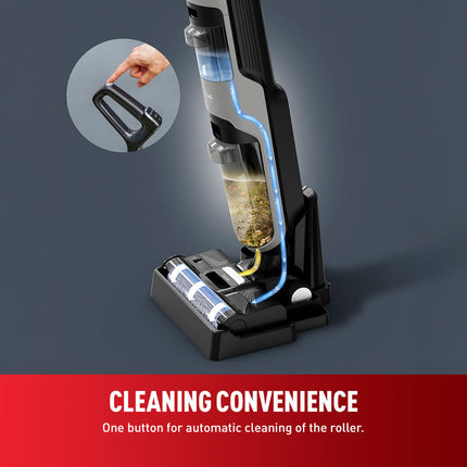 Tefal X-Clean 4 Wet & Dry Cordless Vacuum Cleaner GF5035 (Timesaving 2-in-1 Washing and Vacuum)