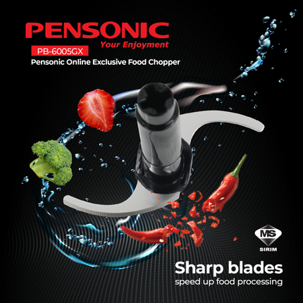 Pensonic PB6005GX 1L Electric Food Chopper PB-6005GX One Touch