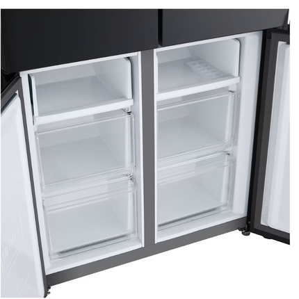 LG GC-B48FMGAH 474L French Door Fridge in Black Glass Finish Fresh Cooling Tempered Glass Shelve GCB48FMGAH Peti Ais