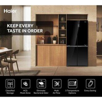 Haier 522L 4-Door Twin Inverter Refrigerator / Fridge / HCS Moist Zone / H-Deo Fresh - HRF-IG585EM(GB)