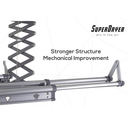 Houm SD-230E Super Dryer Clothes Dryer 4 Extendable Rod for Laundry up to 35kg Replaces Tumble Dryer Energy Saving - SD230E
