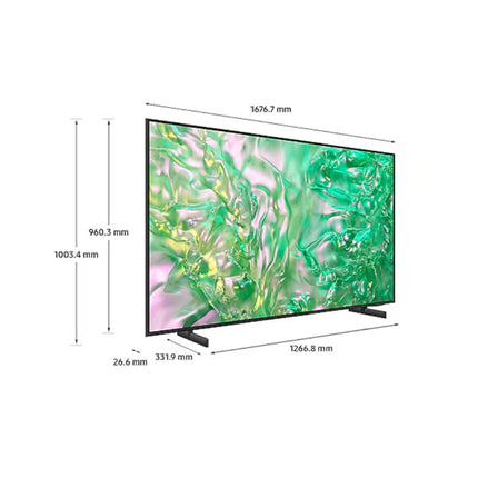Samsung 75/85 inch Crystal UHD DU8000 4K Smart TV (2024) | Crystal Processor 4K, 4K Upscaling, 4K resolution, UA75DU8000KXXM, UA85DU8000KXXM