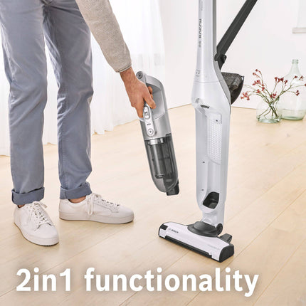 Bosch Series 4 Flexxo 23.0V 2in1 Handstick Vacuum, Polar White Metallic - BCH3P2301