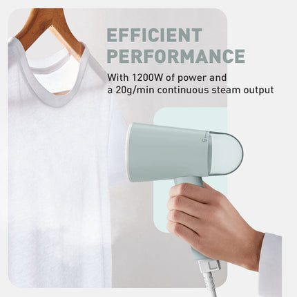 Tefal Origin Travel Handheld Garment Steamer (DT1034) (20g/min. metal soleplate. 25 seconds fast heat up. foldable)