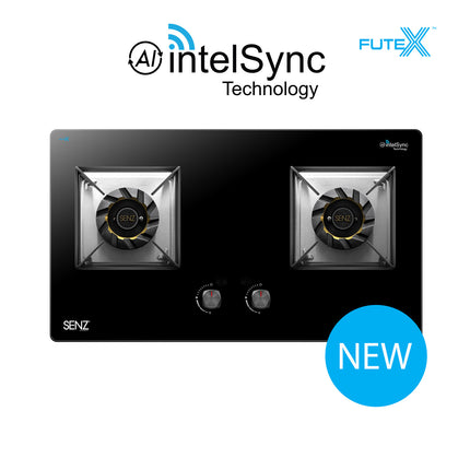 SENZ KARINO Twin Burner Gas Stove with intelSync Technology