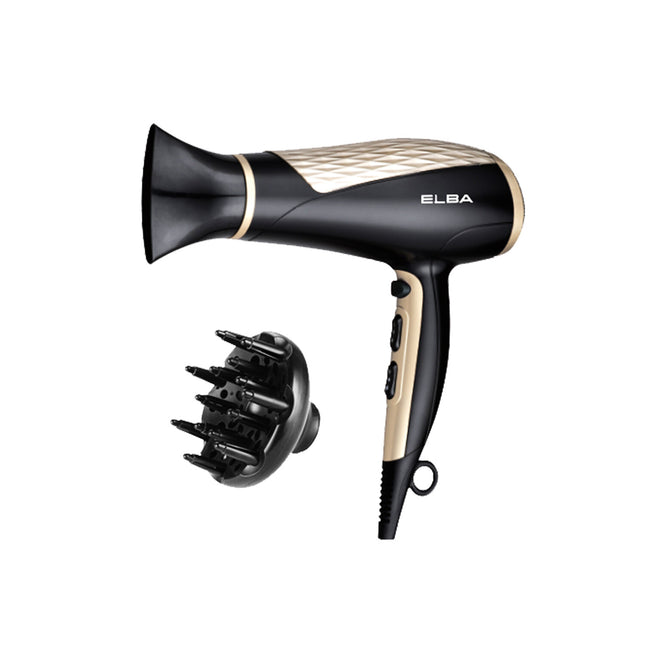 Elba EHD‑J2238(CG) 2 200 W Hair Dryer with Large Diffuser – 2 Speed & 3 Heat Settings