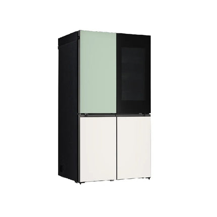 LG GR-A24FQSMB 617L Slim French Door Fridge with InstaView Door-in-Door Mint & Beige Finish GRA24FQSMB Peti Ais