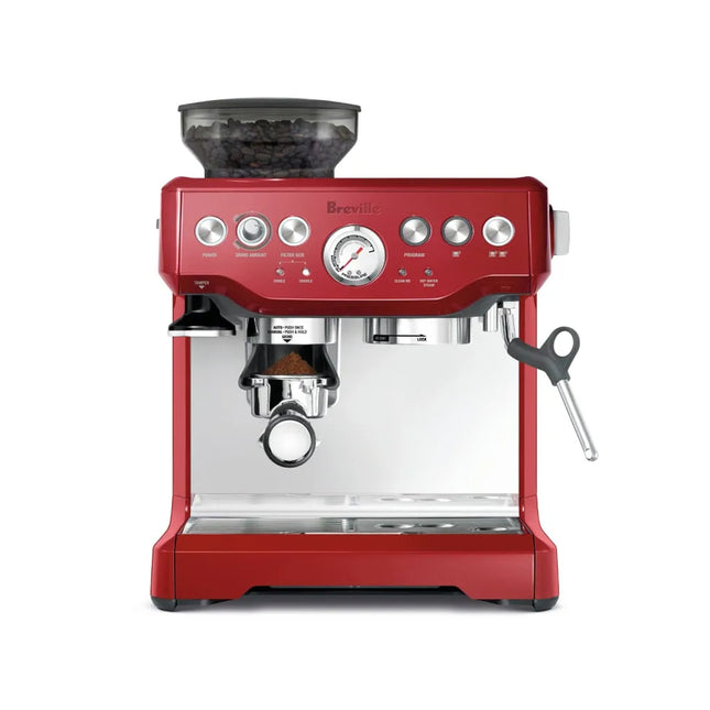 [FREE 3 ITEMS] Breville BES870CRN Barista Express Espresso Coffee Machine Coffee Maker (Bean) - Cranberry