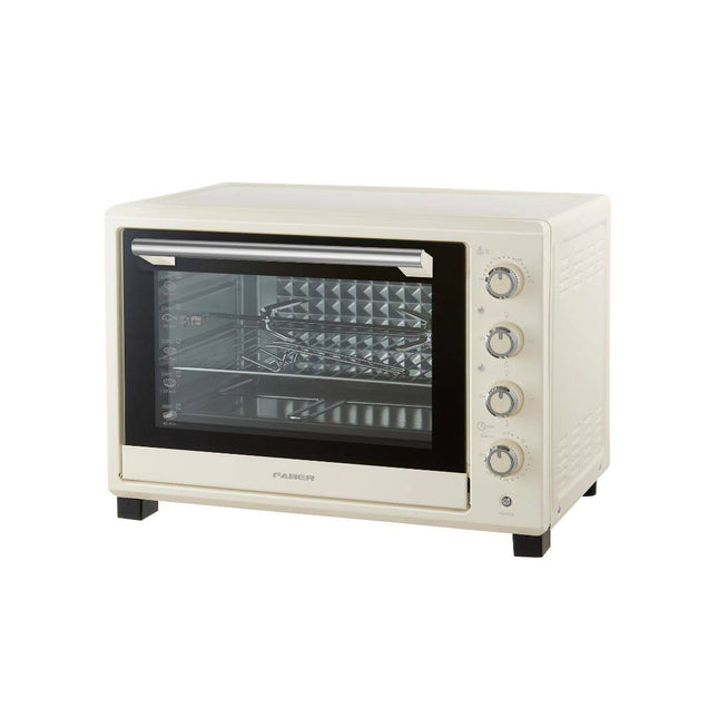 FABER 45L Electronic Oven IVORY 464 2 Layers Tempered Glass 3D Diamond Inner Wall FEO IVORY464 Ketuhar