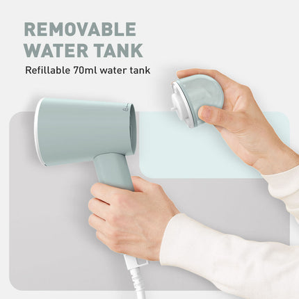 Tefal Origin Travel Handheld Garment Steamer (DT1034) (20g/min. metal soleplate. 25 seconds fast heat up. foldable)