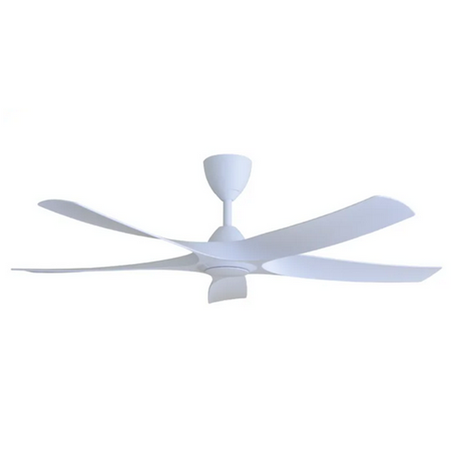 ALPHA Alkova AXIS 56'' AXIS-5B/56 DC Motor Ceiling Fan with 5 Blades (8 Speed Remote) Oak / Matt White