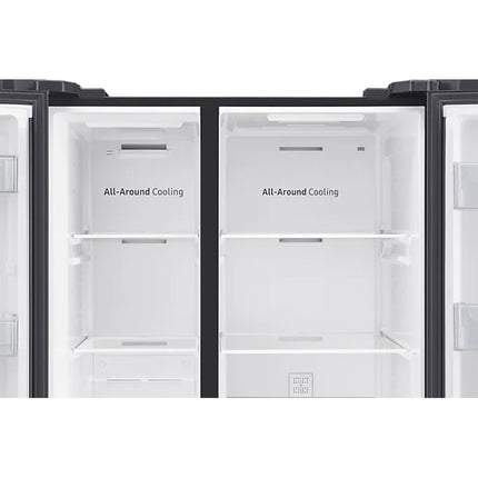 Samsung RS62T5F01B4/ME Side by Side Refrigerator with Family Hub, 660L Digital Inverter- RS62T5F01B4ME