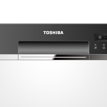 Toshiba DW-08T1(S)-MY 8 Place Settings Table Top Dishwasher