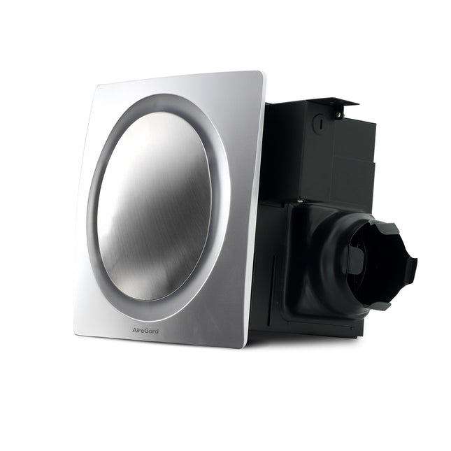 AireGard AS-9020-D1  Exhaust Fan Air Ventilator 4" / 4 Inch Silent Series (Round) (White)  l  AireGard AS-9020 D2 / AS9020D2WHT Air Ventilation Exhaust Fan Silent Series (Square) (White) 110CFM 4" / 4 Inches
